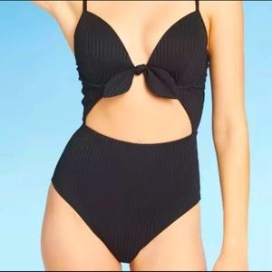 Black bathing suit target